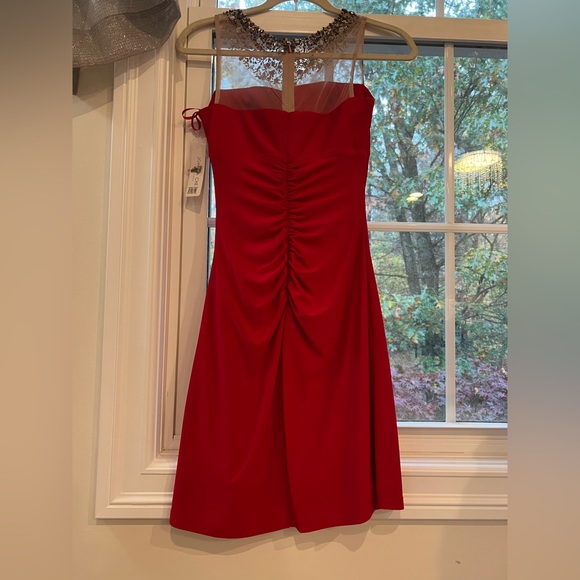 Joanna Chen New York mid length gown with embellished collar - Picture 11 of 14